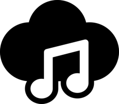 Online Music Silhouette Svg Vector, Free Vectors File